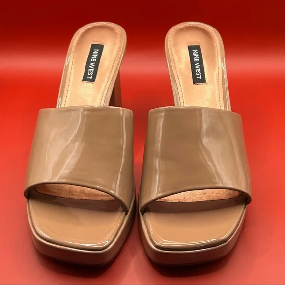 Nine West Women’s Size 8 Platform Sandal- Taupe- worn once - Picture 4 of 4